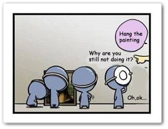 Hang the painting