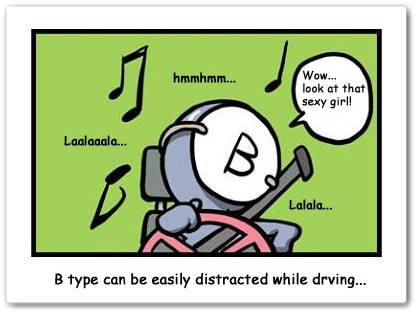 When B is driving
