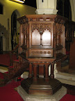 The Pulpit, occasionally still used by the Clergy. The Pulpit, occasionally still used by the Clergy.
