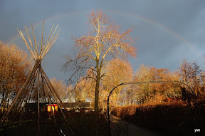 "Het kleine Paradijs" "natuur in de omgeving" regenboog