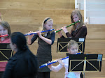 Maríanna playing the Flute in Sunnulækjarskóli