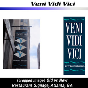 Restaurant Signage - old vs new