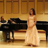 A soprano Chapman student at the recital