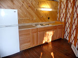 View of the kitchen from the door