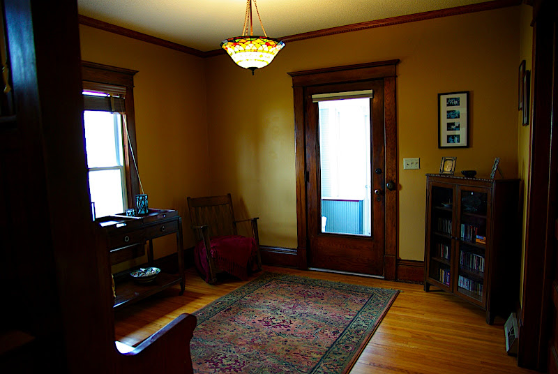 Foyer - looking back towards the front door with the bench on the left.