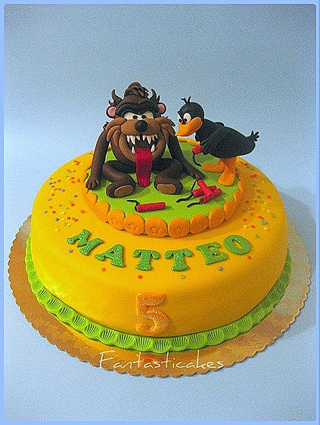 Taz & Daffy Duck Cake