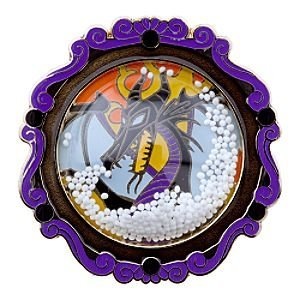 Maleficent Snowglobe Pin