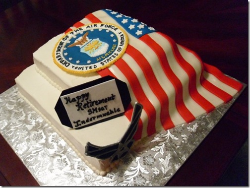 Air Force Retirment Cake