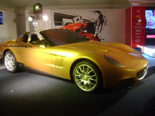 Gold Ferrari by Pininfarina