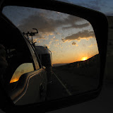 Trying to get to our campground before dark..