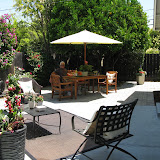 Jeff relaxing on the patio..