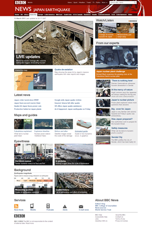 Japan earthquake report