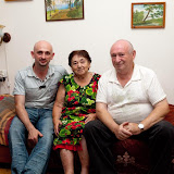 With great-aunt Vera in her apartment in Moscow