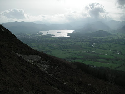 Bottom of Carl Side towards Derwent Water