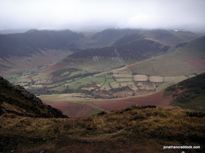 View from Causey Pike towards High Spy and Dale Head