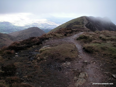 Causey Pike from below Scar Crags
