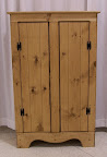 Item # 225  Pie Safe Cupboard w/ plain doors<br />
54"h x 34"w x 13"d