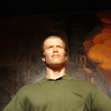 Arnold had a huge head and an almost midget like body.