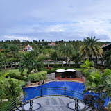 Another view of the pool from halfway up the tower.