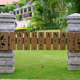 The sign near the main entrance.