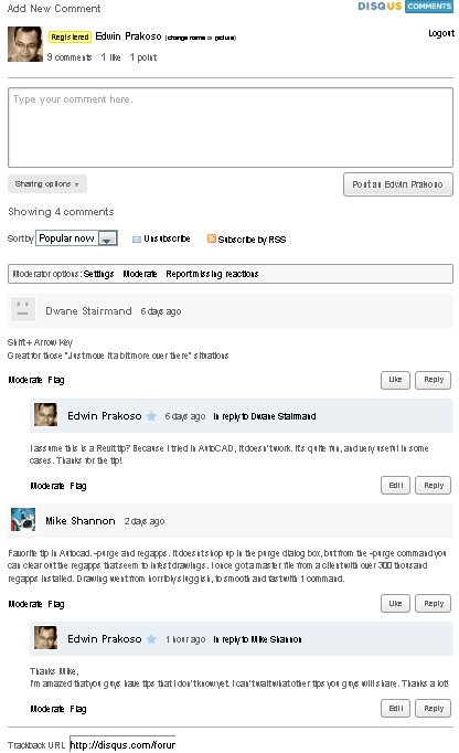 comment form