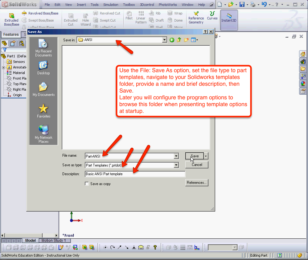 02-DWG to Solidworks Part Template - Mechanical CAD