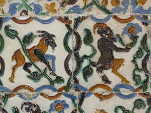 Moorish tiles from the Alcazar, Seville