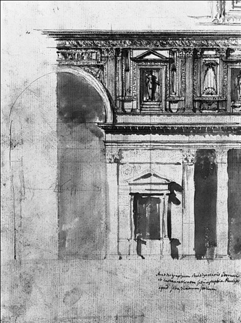 Pantheon, design for the attic,1756 