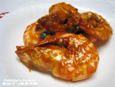 蒜香茄汁蝦碌 Fried Prawns in Tomato Sauce