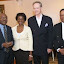 WELCOME PARTY:
Patrick Maitland, publisher of Street
Hype Newspaper (l) poses with (l-r)
Geneive Brown-Metzger, consul general
of Jamaica to New York, Dr Metzger
and Tony Cobb at the Generation 2000
(G2K) organized welcome party held
last Saturday at The Elegant Rose Hall,
the Bronx in honor of the ambassador. WELCOME PARTY:
Patrick Maitland, publisher of Street
Hype Newspaper (l) poses with (l-r)
Geneive Brown-Metzger, consul general
of Jamaica to New York, Dr Metzger
and Tony Cobb at the Generation 2000
(G2K) organized welcome party held
last Saturday at The Elegant Rose Hall,
the Bronx in honor of the ambassador.