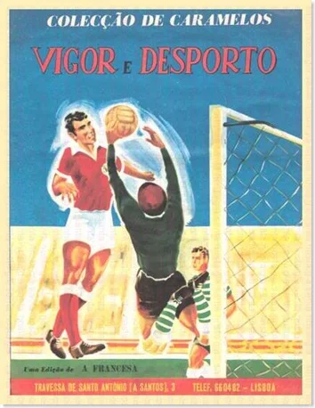 cromos de caramelos vigor e desporto capa santa nostalgia