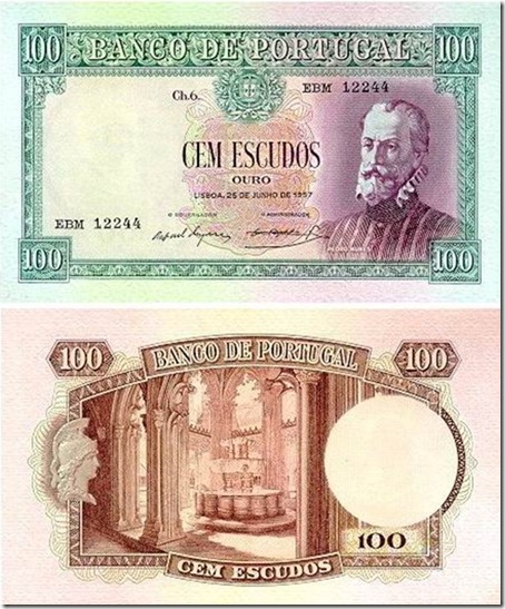 100 escudos pedro nunes 1947_1957