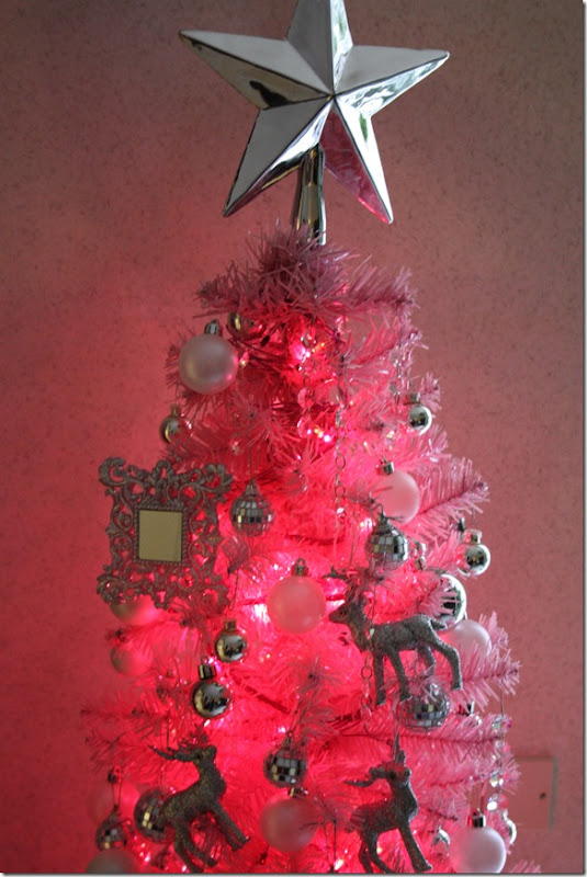pink christmas tree