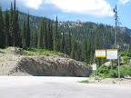 Rest stop at the top of the Creston-Salmo Pass, BC Canada