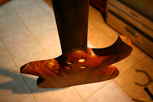 Detail of the sweep of the horns.
