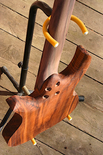 The heel will still likely be thinned down a bit, but you can see how the neck-to-body transition is nice and smooth... about as smooth as you can get with a bolt-on neck.