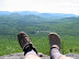 I had to do the day hike with one croc and one boot. My ankle was bugging me.