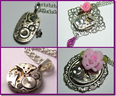 steampunk necklaces tile