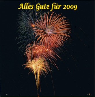 Feuerwerk -Alles Gute für 2009