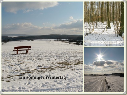 Collage - Ein sonniger Wintertag