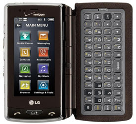 LG apresenta celular touchscreen com teclado destacável