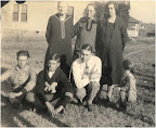 Back row l-r _ Gertrude Walker_ Laura Blythe and Annie Tuggle - Front row l-r _ Monroe Blythe_ Helm Blythe_ J Clarence Keen