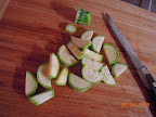First zuke! Ate it probably-unpollinated - bland raw, OK sauteed with dill & onion.