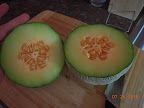 12 weeks, first sweet n' early cantaloupe - not ripe, but tasted good!
