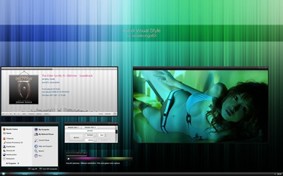 Auriel,windows style xp theme download，xp佈景主題vista，visual styles，xp佈景主題教學下載，桌面改造，桌面美化，破解xp佈景主題限制