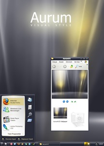 Aurum,windows style xp theme download，xp佈景主題vista，visual styles，xp佈景主題教學下載，桌面改造，桌面美化，破解xp佈景主題限制