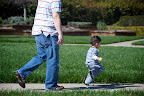 Highlight of the park was probably running away from Daddy