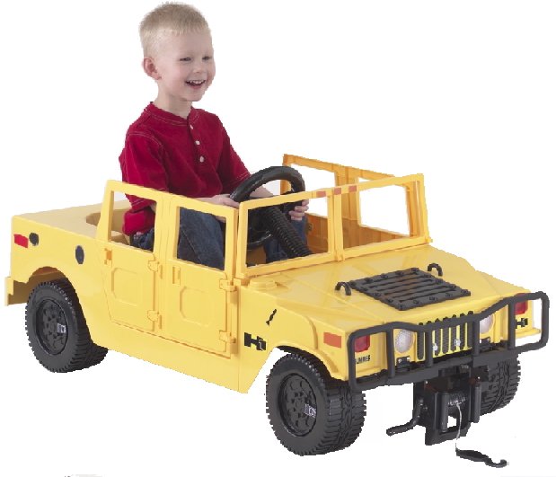 Modified Power Wheels Pedal Powered Hummer H1 Would you have paid 18?