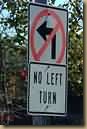 no left turn sign