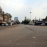 Deserted look in Hyderabad's old city on Tuesday.